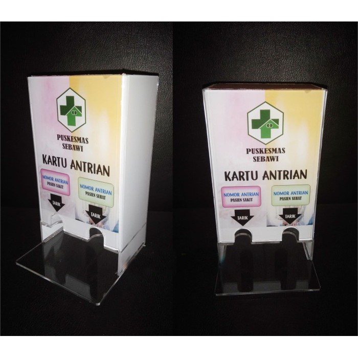 Jual Rak Kartu Nomor Antrian 2 Slot Kotak Shopee Indonesia