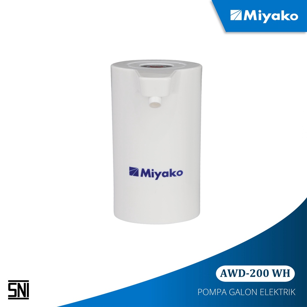 MIYAKO Pompa Galon Air Otomatis Elektronik Rechargeable AWD 200