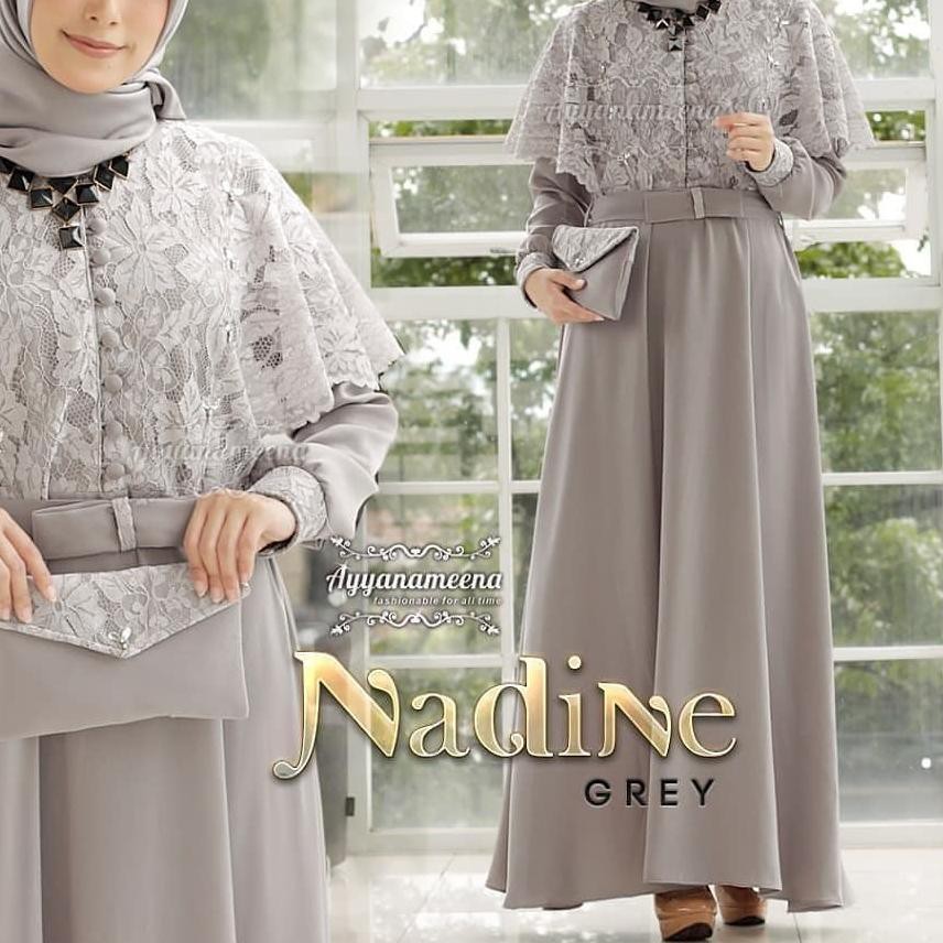 ➭ ORI NADINE DRESS SIZE M.L.XL/DRESS BRUKAT/DRESS MAXI/BRUKAT WANITA/DRESS WANITA GAUN PESTA PANJANG