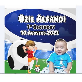 Terlaris Tas ultah Mika Keren UK 25x14x20 (PxLxT)-BOLA 