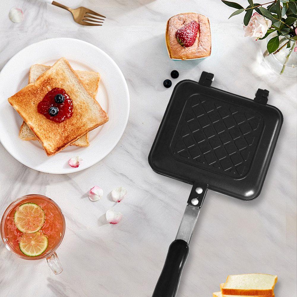 Solighter Sandwich Maker Peralatan Masak Alat Waffle Pancake Baking Aksesoris Panggangan Lipat