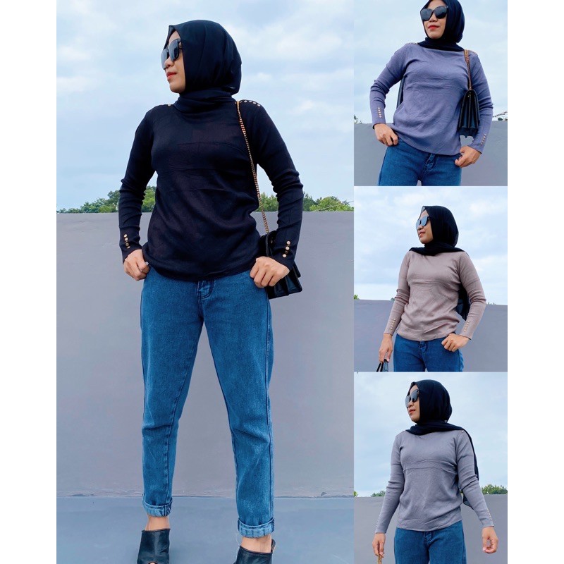 Kaos Turtle Knitt Turtleneck Rajut Tebal Premium Import Kaos Turtle Knitt Turtleneck Rajut Tebal Premium Import