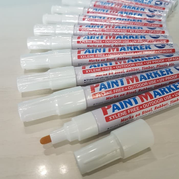 

Spidol HPL Edging Putih Pewarna Pengisi Pinggiran Nat Tusir HPL Edging WHITE