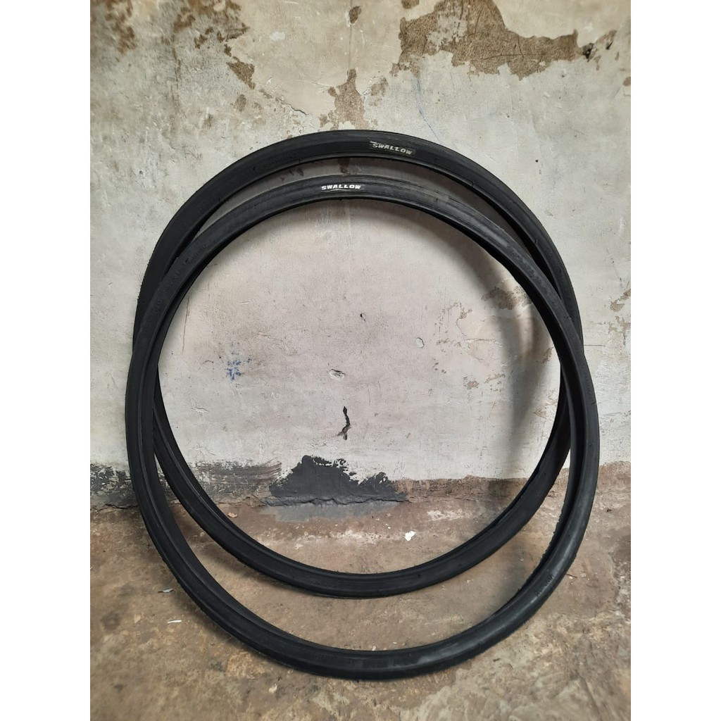 TERMURAH!!! Ban Luar Sepeda Balap Ukuran 27 x 1.1/4 / SWALLOW Deli Tire Hitam / Satuan / Realpict