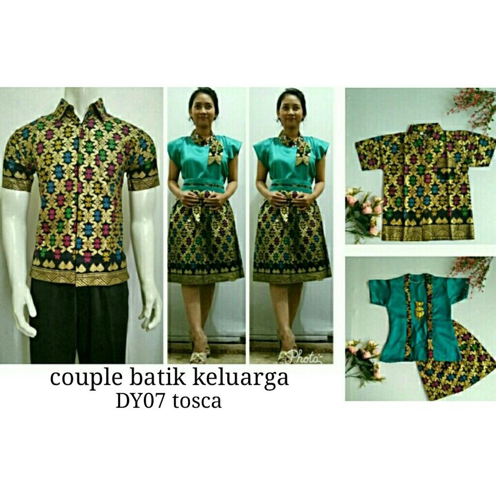 Baju Couple Batik Buat Kondangan Acara Resepsi Warna Hijau BSG542