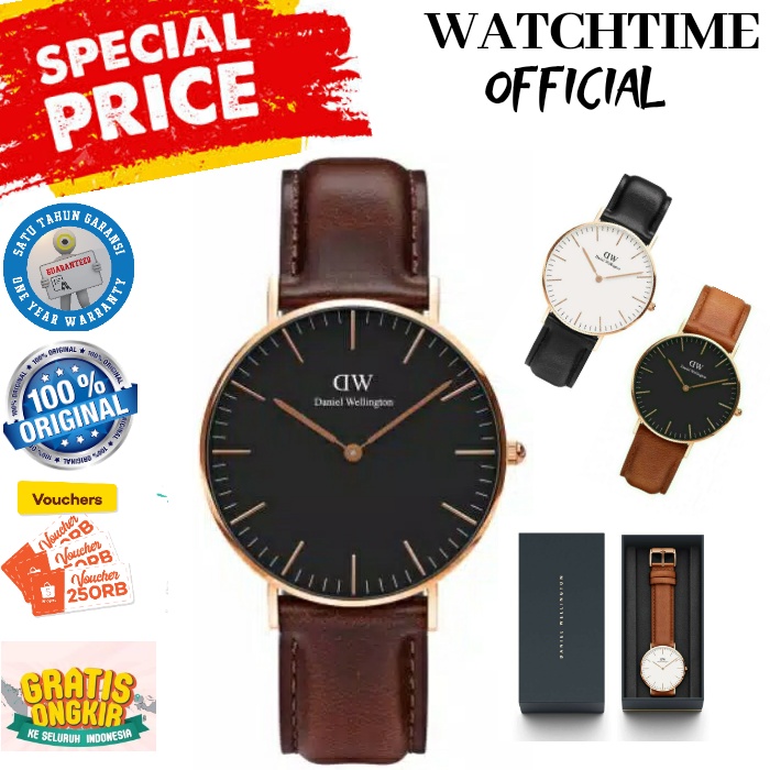 PROMO  JAM TANGAN DW ORIGINAL ARLOJI PRIA COWOK DW ORI ORI GARANSI