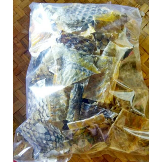 

Kerupuk kulit ikan kakap 100gram mentah tinggal goreng rasa gurih