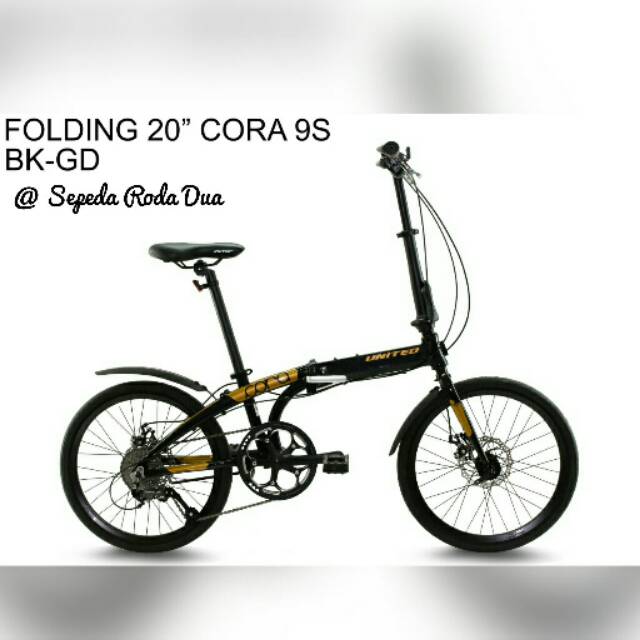 Sepeda Lipat Cora (by UNITED) 20inch