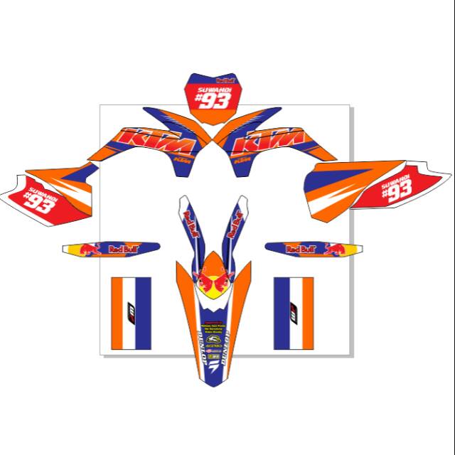Dekal sticker decal motor KTM 250