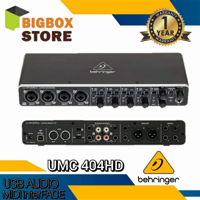 {suhadistore} Behringer Soundcard umc 404 Hd / UMC 404 HD / UMC-404Hd Murah