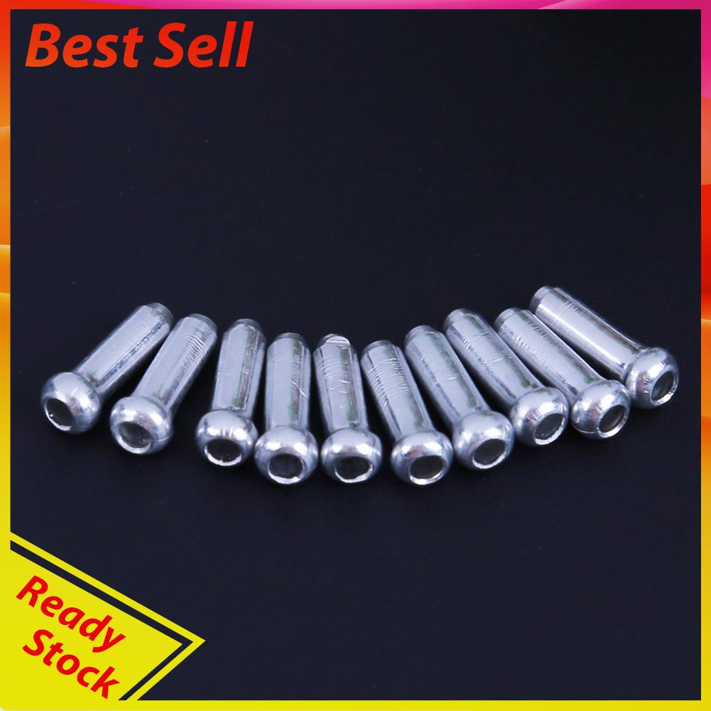 100pcs Tutup Ujung Kabel Rem Sepeda Bahan Aluminum