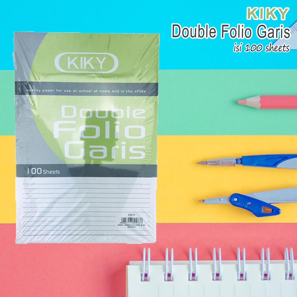 Double Folio * Kiky * Garis * 100 sheets