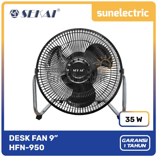Sekai HFN-950 High Velocity Fan / Kipas Angin Tornado 9" / 9 Inch / 23 cm HFN 950 / HFN950 - Hitam