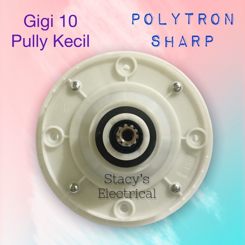 GEARBOX MESIN CUCI POLYTRON GIGI 10 PULLY BESAR DAN KECIL