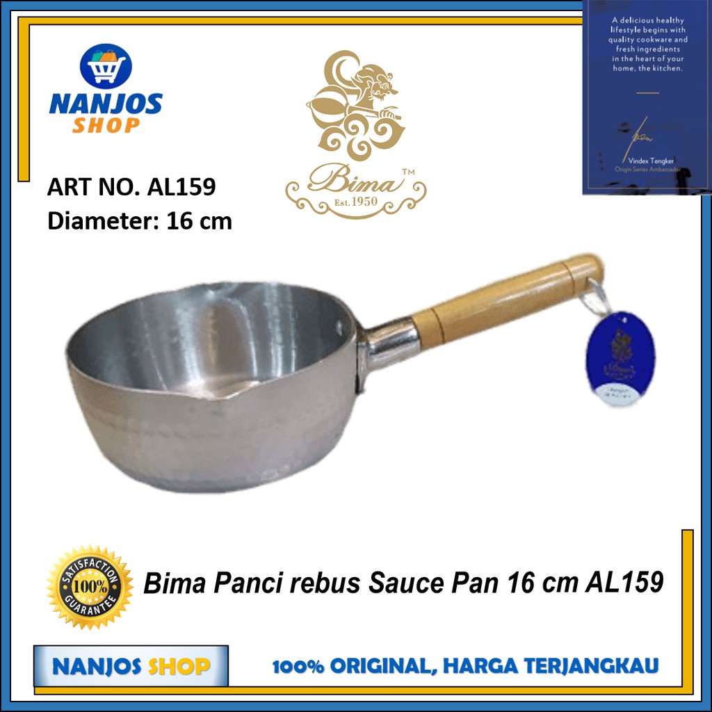 Bima Panci rebus Sauce Pan Stainless Heavy Duty Thick SUS 304 AL159