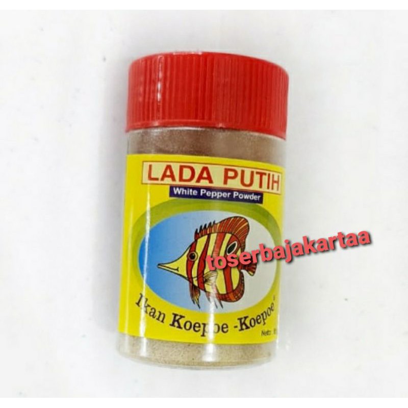 Lada Putih Bubuk Cap Ikan Koepoe Koepoe/ Merica Bubuk/ White Pepper