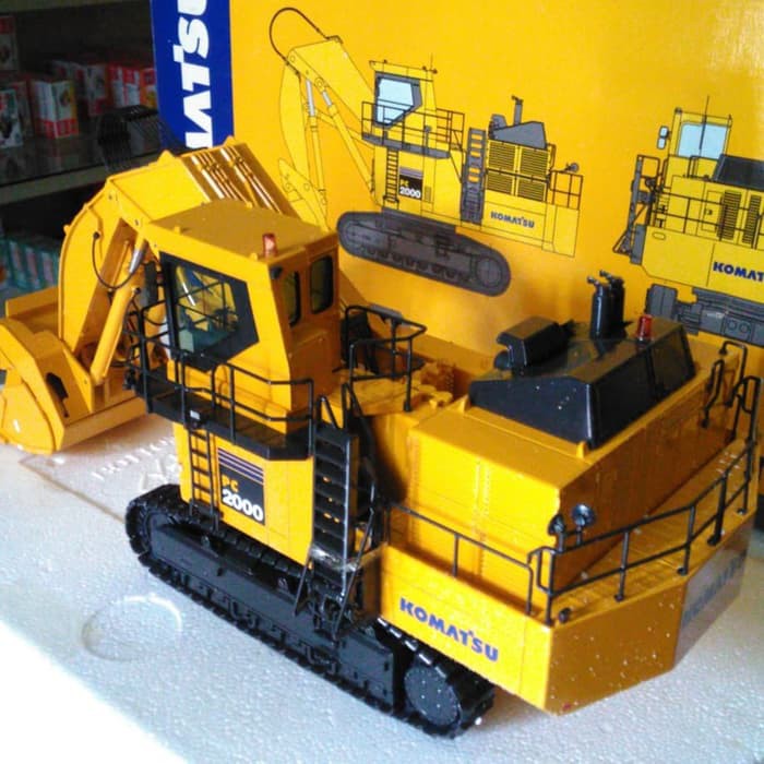 Jual Diecast Miniatur Excavator Komatsu Pc00 Front Shovel Alat Berat 1 50 Shopee Indonesia