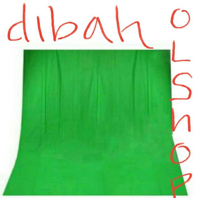 

Kain green screen 75 gr ukuran 3 m x 1.6 m