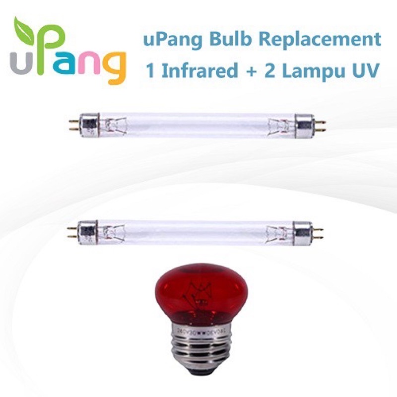 uPang Bulb Replacement 1 Infrared + 2 Lampu UV sterilizer