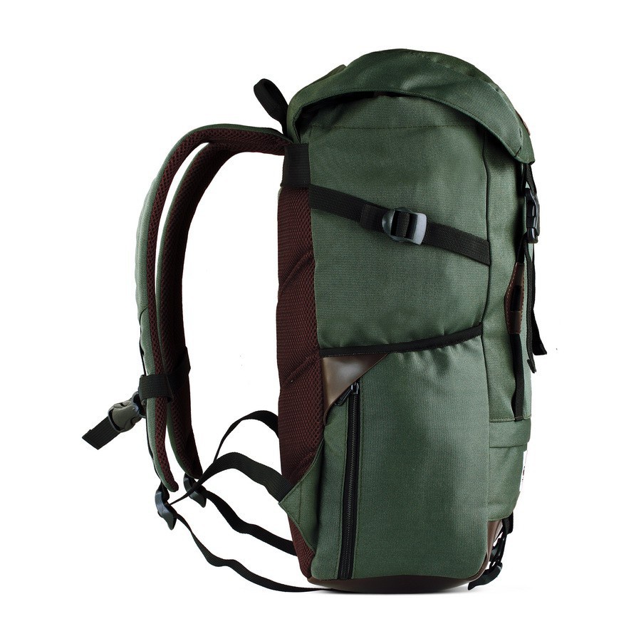 LIDDER OLIVE GREEN ORIGINAL x ATVA Tas Ransel Casual Hijau Pria Daily Backpack Kuliah Kampus Kerja Kantor Sekolah SMA SMK Remaja Dewasa Tas Punggung Laptop Ukuran Besar 14 Inch Bagpack Distro Tas Traveling Premium Outdoor Travel Bag Keren Terbaru Kekinian