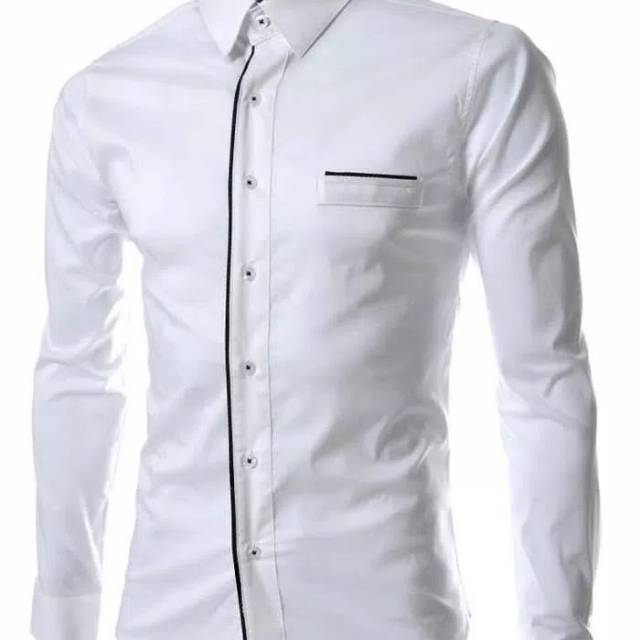 Kemeja Pria polos style korea XL