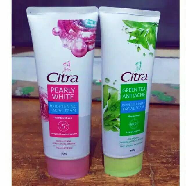 FACIAL FOAM CITRA GREANTEA/MUTIARA 100g