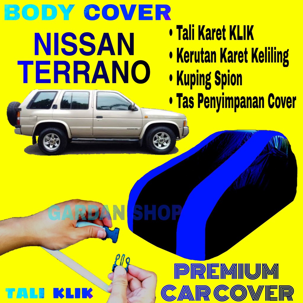 Body Cover NISSAN TERANO Sarung Strip BIRU Penutup Pelindung Selimut Bodi Mobil Terona PREMIUM Blue