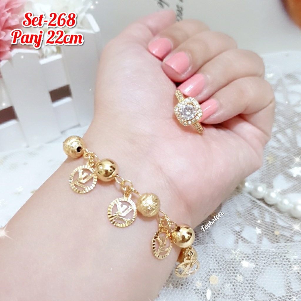 COD TERMURAH SET GELANG GRATIS CINCIN CANTIK