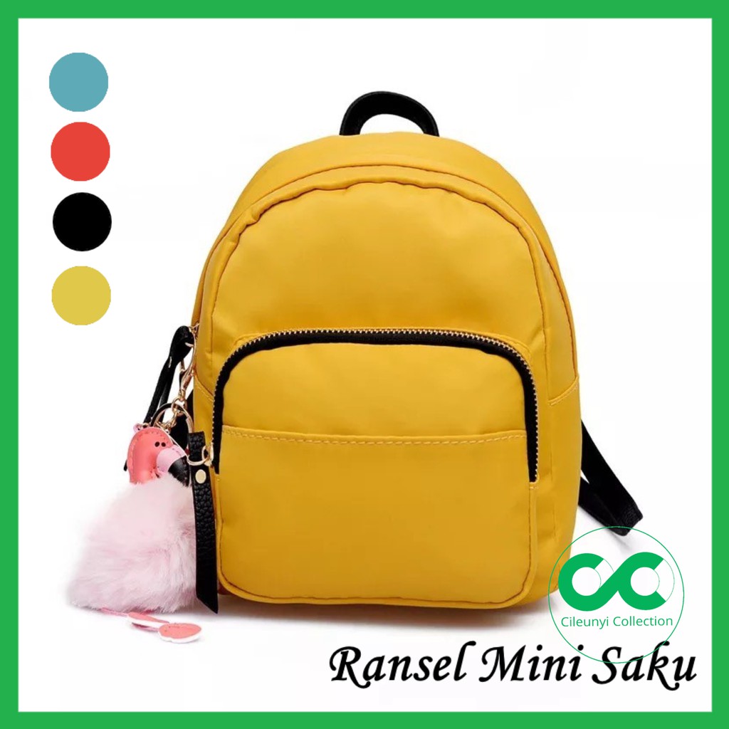 ✅ Ransel Mini Saku Tas Mini Kuliah / Daily Bag Backpack Korean Style Yuqi Mory / Tas Punggung Wanita