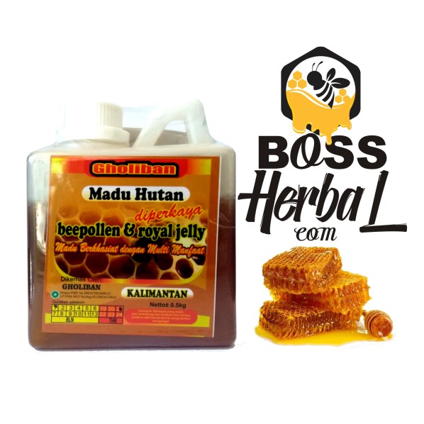 

Madu Hutan Gholiban Beepollen Dan Royal Jelly 500 Gram Original