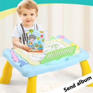 Lekdoo Meja Belajar Anak Drawing Board Mainan Anak Pink Lekdoo Meja Belajar Anak Drawing Board Mainan Anak Pink