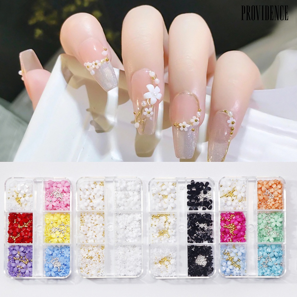 1 Set Ornamen Bunga Bahan Resin Untuk Dekorasi Nail Art