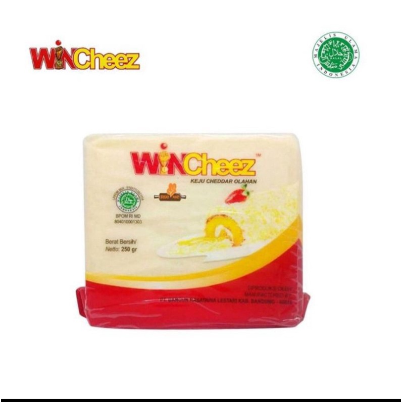 Cheese Keju WinCheez Cheddar Olahan 250GR Cheddar Cheese WINCHEEZ