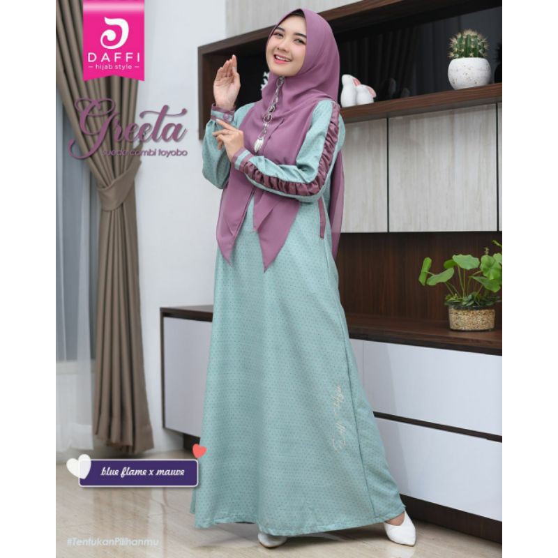 GAMIS GREETA GAMIS DAFFI GAMIS KATUN GAMIS TERBARU DAFFI HIJAB