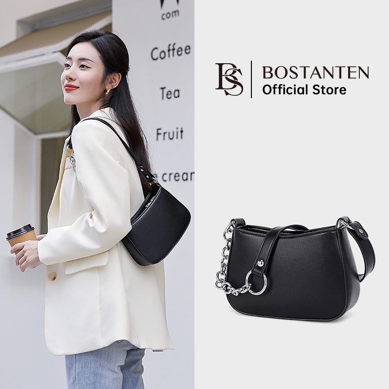 Bostanten Tas Bahu Wanita Tas Selempang Model Rantai Tebal Tas Fashion