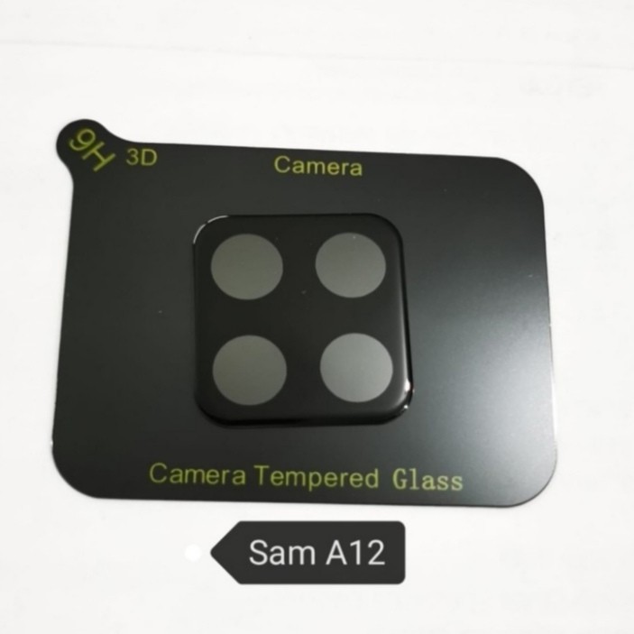 Samsung A32 A52 A12 A31 S10 Lite M21Tempered Glass Kamera ANti Gores Camera Full Black