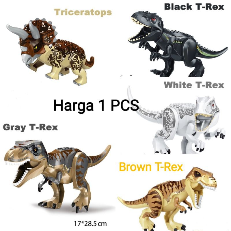 MOMBABY1 Lego dinosaurus T-rex Tyranosaurus Tyrex atau Mainan Anak Jurassic Park