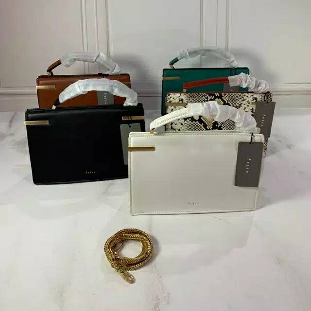 Tas pedro mini top handle leather bag