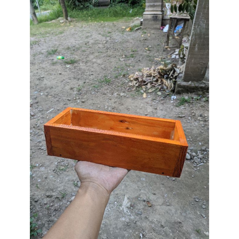 promo pot kayu persegi panjang,pot kaktus