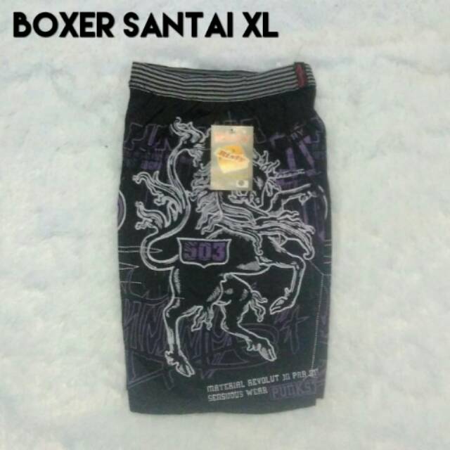 Celana pendek pria boxer santai harian XL