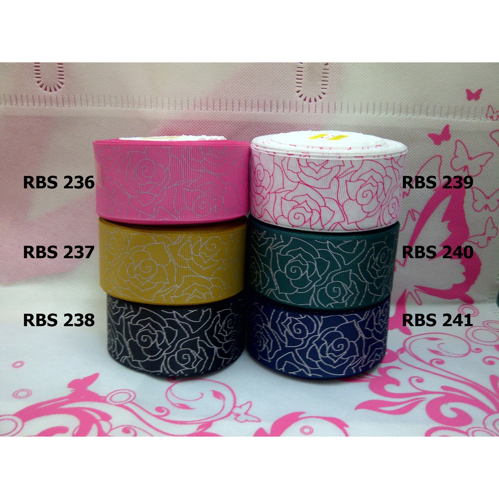 

[10 YARD] PITA GROSGRAIN MOTIF BUNGA SALE RBS 236,237,238,239,240,241