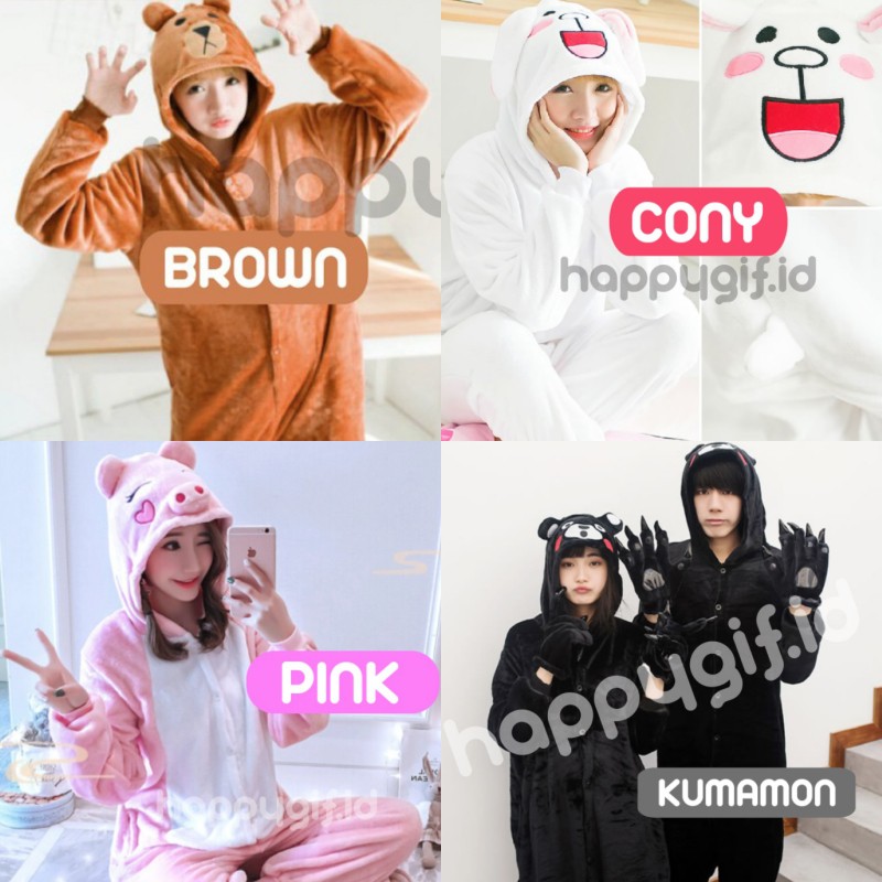 KOSTUM ONESIE KIGURUMI BAJU PIYAMA KARAKTER DEWASA 2