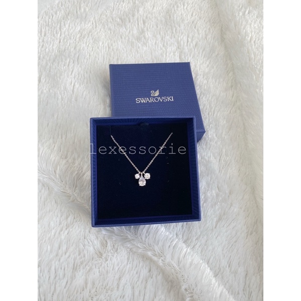 Swarovski Attract Three Stone Pendant Necklace - kalung wanita