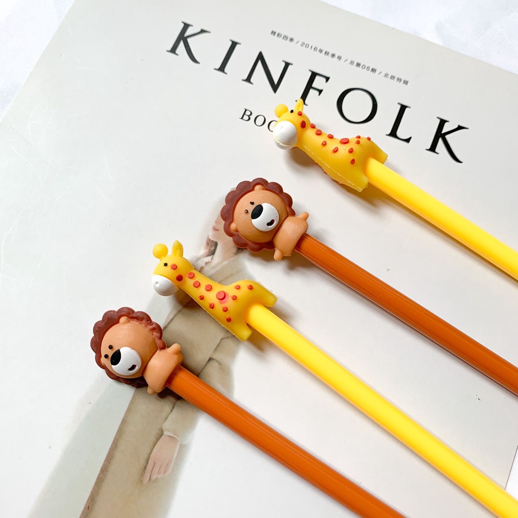 

Pulpen zoo animal hewan kebun binatang Singa Jerapah pena pen kado unik ready Lucu imut karakter