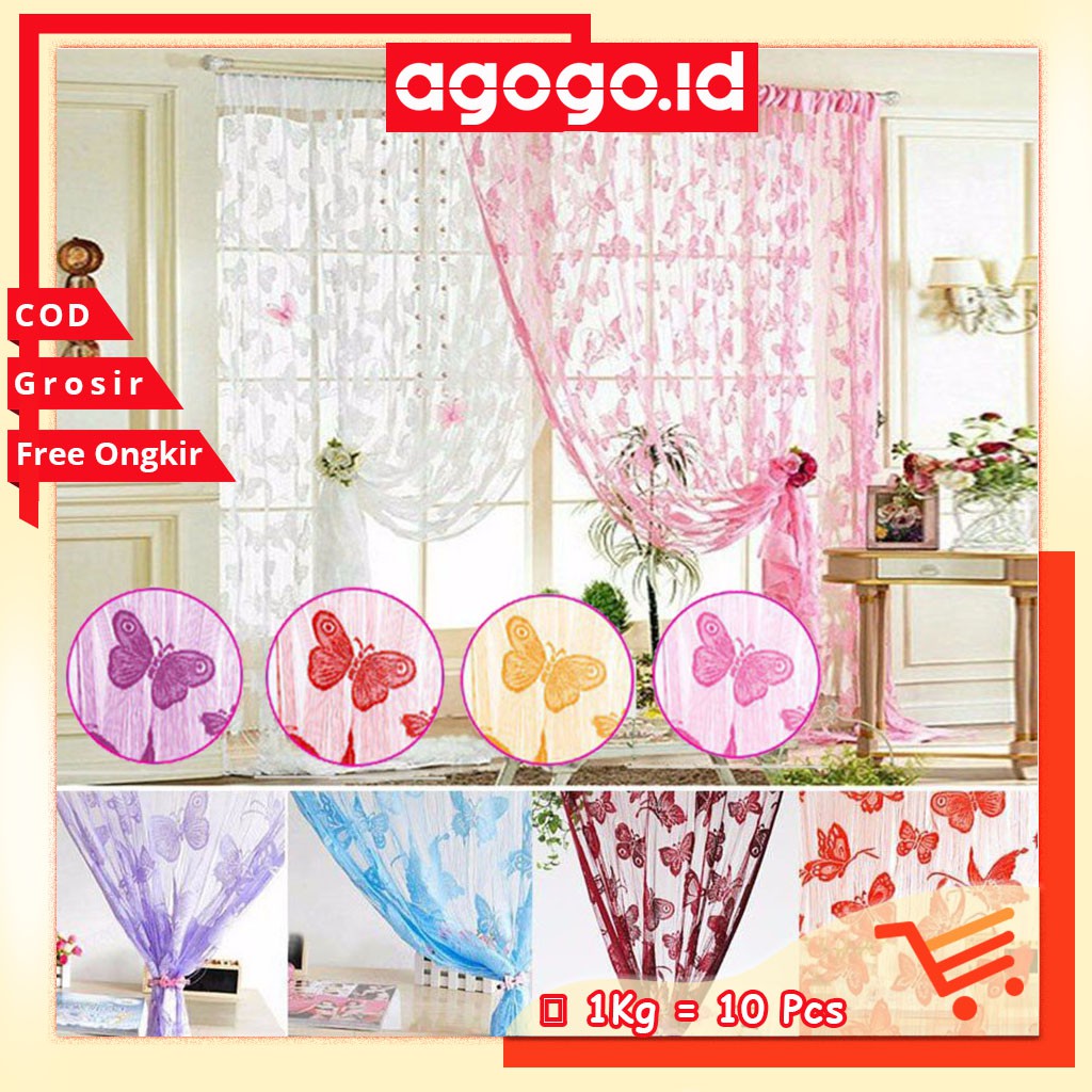 AGG 93 Tirai Pintu Jendela dengan Bahan Tulle Voile AGG 93 Tirai Pintu Jendela dengan Bahan Tulle Voile