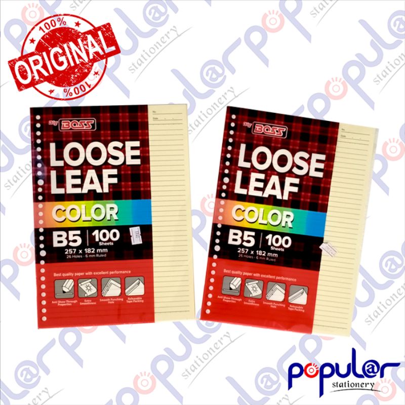 

Loose Leaf Bigboss B5 / 100 Kuning