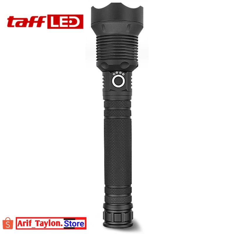 TaffLED Senter LED Long Range Zoom XHP70.2 90000 Lumens - HS313
