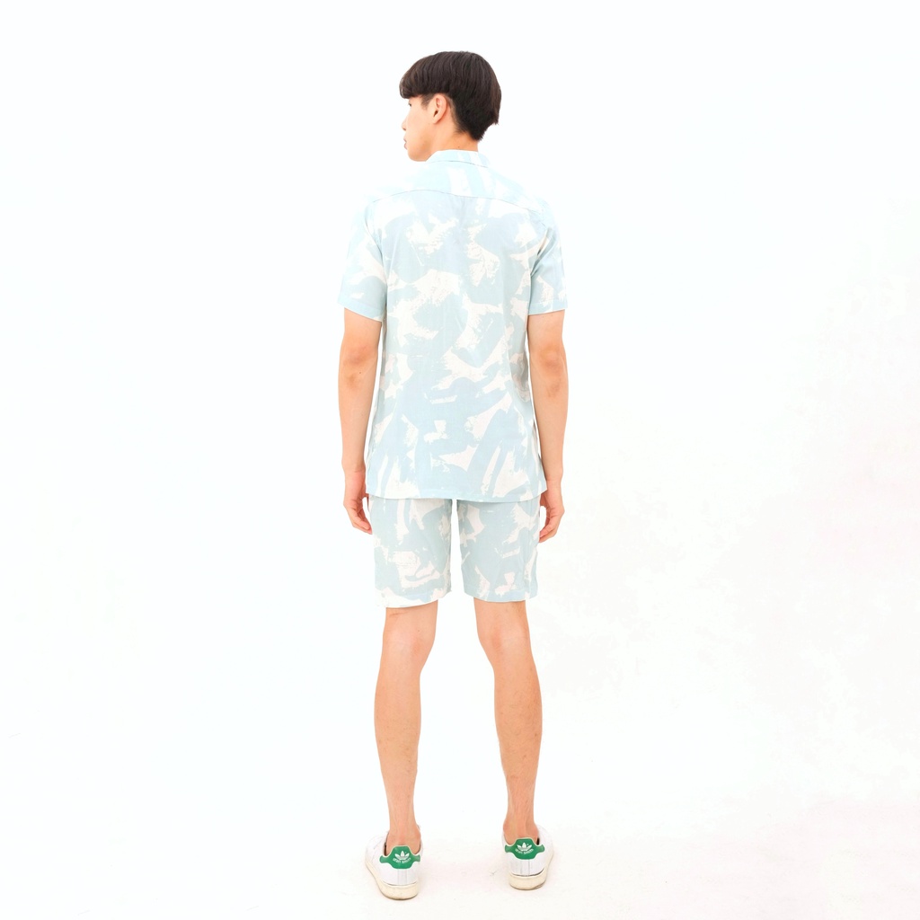 SANVANINA Set Kemeja Hawaiian Oberoi | Kemeja Oneset | Piyama Pria | One Set Rayon | Hawaian Set EB-11