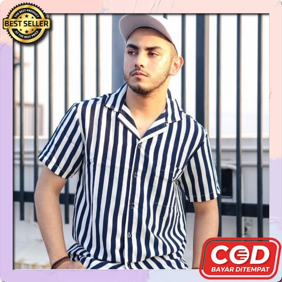 Kemeja Pria Lengan Panjang Polos Biru Muda Soft Blue Oxford Kerja Cowok Casual Slimfit Eightnineteen