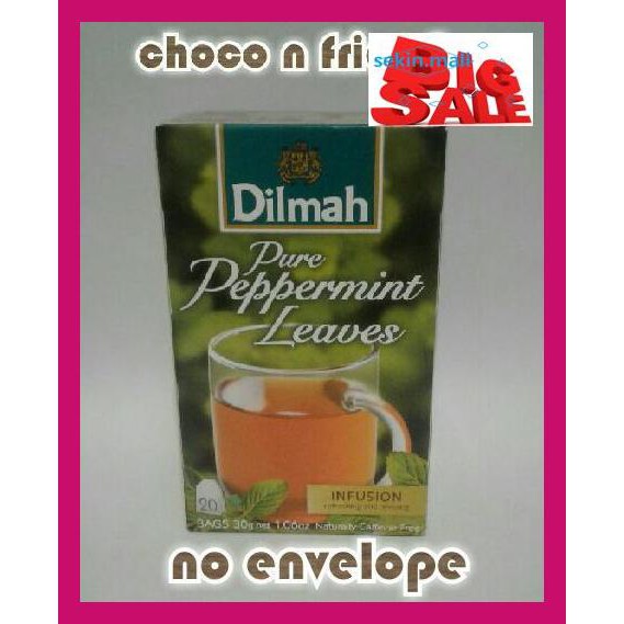 

R6Eruy5- Teh Dilmah No Envelope 20 Sachet Peppermint R5We46-